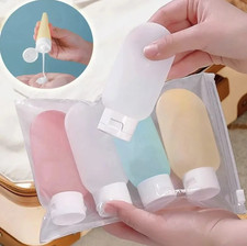4pcs 60ml Refillable Travel Bottles Squeeze Lotion Containers - NEW