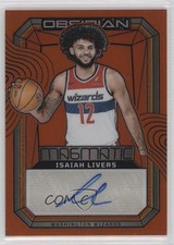 2023-24 Panini Obsidian Electric Etch Orange Flood 70/75 Isaiah Livers Auto 1pe9