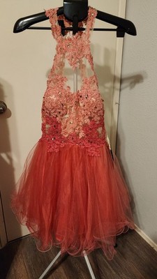 Aspeed Womens Prom Sweet 16 Bling Lace  Dress Size Large NEW W TAGS