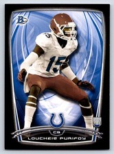 2014 Bowman 81 Loucheiz Purifoy Rookies Black   Indianapolis Colts Football Card