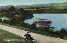 BOATING L AKE, STAMFORD PARK - (STALYBRIDGE) POSTCARD (ref 2819/25/W7)