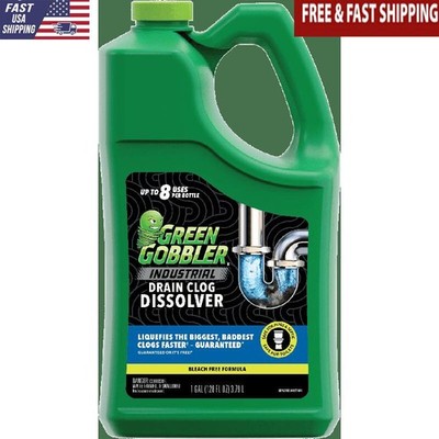 Industrial Strength Drain Clog Cleaner Gel 1 Gallon Up To 8 Uses Per Bottle