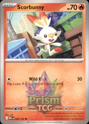Scorbunny 26/132 Common Mega Evolution Pokemon