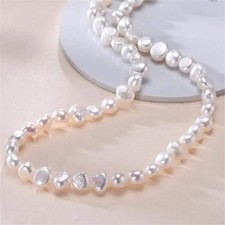 Real Natural Baroque Freshwater Pearl Choker Necklace for Women Girl Gift Popula