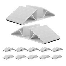 12 Pcs Fence Support Feet Gate Dog Panel Triangle Reinforcement Fitting