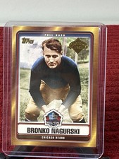 2006 Topps Football #HOFT-BN Bronko Nagurski Hall of Fame Tribute Insert Card