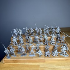 Marx CSA Civil War Gray Soldiers Lot 44 pieces Read