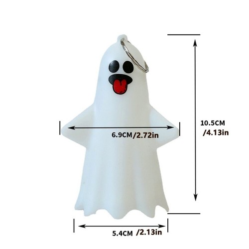 Hanging Halloween Ghost Light Luminous Pumpkin Lantern Haunted House - Picture 2 of 17