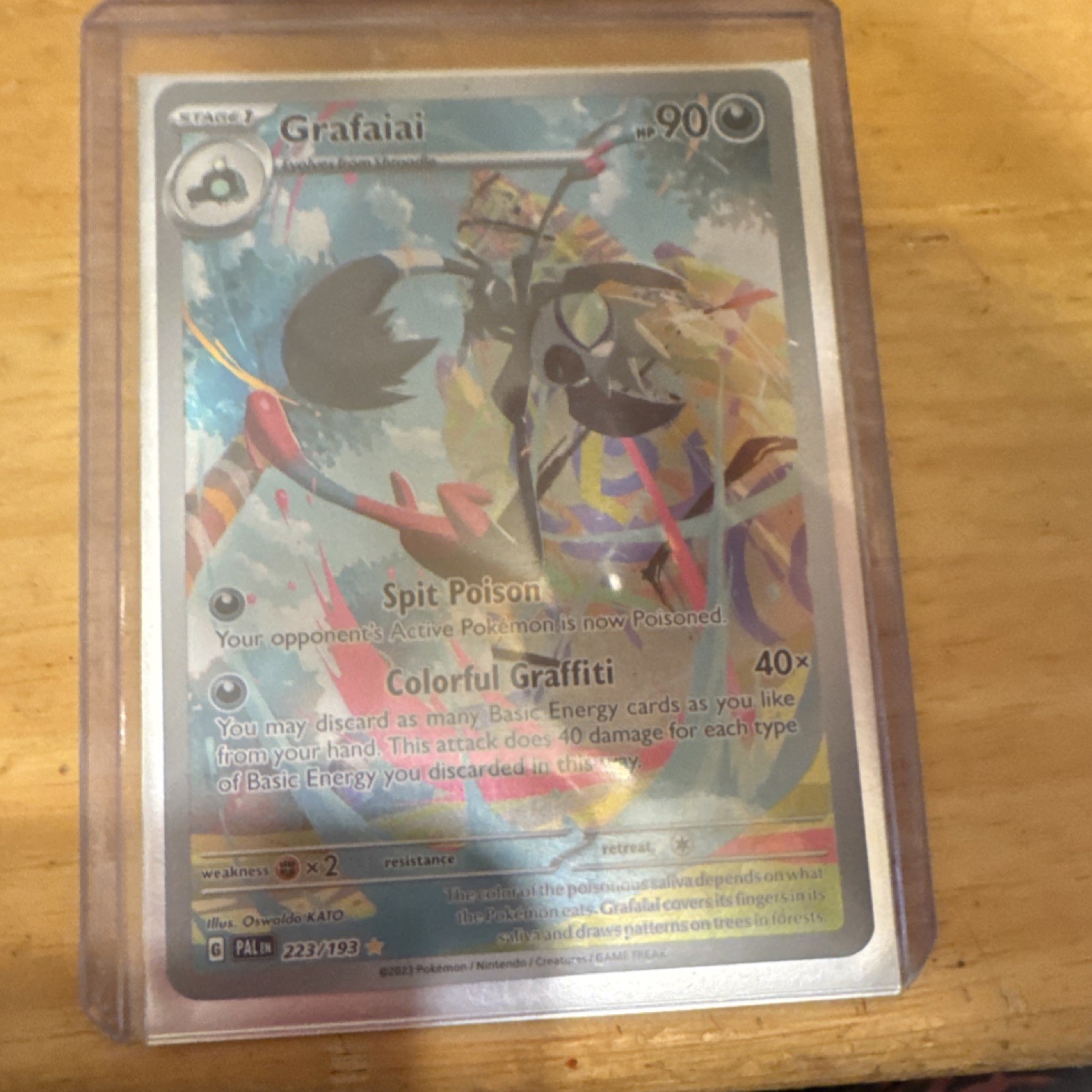 Grafaiai Paldea Evolved Illustration Card 223/193 Rare NM Condition