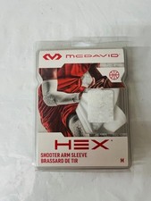 McDavid HEX Shooter Arm Sleeve in White, Size Medium- NEW