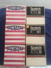 RARE VINTAGE 72 PRE OWNED USED REEL TO REEL AUDIO TAPE AS IS LOT