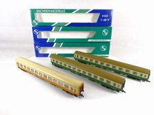 Sachsenmodelle 14415, 14410 und 74621 Personenwagen Halberst., sehr gut, mit OVP
