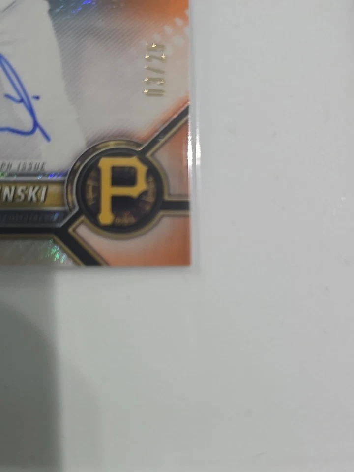 2022 BOWMAN CHROME JACK SUWINSKI ORANGE SHIMMER REFRACTOR AUTO 03/25 SP - Image 2 of 4