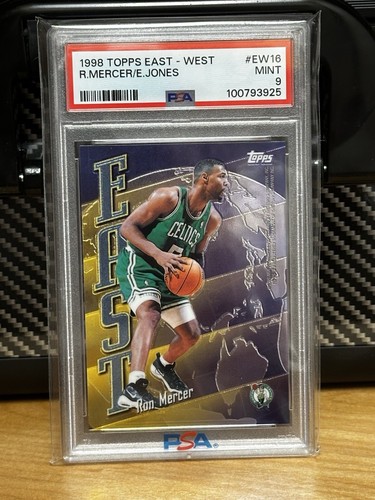 1998-99 Topps East/West Ron Mercer Eddie Jones #EW16 PSA 9 MINT