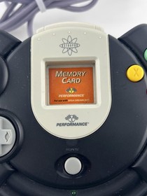 Performance Sega Dreamcast Controller with Memory Card Slot Wired Black Console