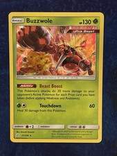 Pokémon Buzzwole Ultra Beast Holo Rare # 21/236 - Cosmic Eclipse - LP
