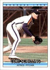 Curt Schilling 1992 Donruss #757 Houston Astros FREE SHIPPING AutographDen