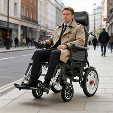 Foldable Reclining Electric Wheelchair Adults 39KG 500W Mobility Aid Motorized