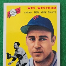 Topps 1955 Wes Westrum New York Giants #29 Base Set MLB Baseball Card