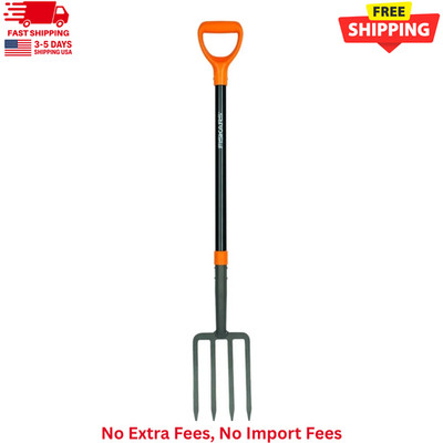 Fiskars Fiberglass Pitchfork 4 Tines New