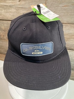 Quicksilver Surf Co. Hat Cap Snapback Trucker Black Adult One Size Men s NWT