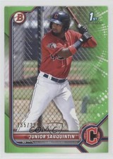 2022 Bowman Prospects Neon Green Border 155/399 Junior Sanquintin #BP-80 2u3