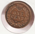 US Rare Old 1880 Indian Head Penny Coin Native American Collection Shield Cent — photo 2