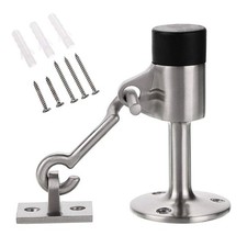 Sumnacon Heavy Duty Door Stop with Stainless Steel Hook Brushed Finish Wall M...