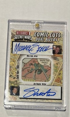 2023 UD Marvel Allegiance Secret Wars Dual Autos Mike Zeck, Jim Shooter #06/10