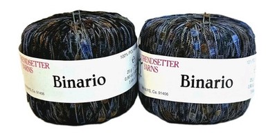 Trendsetter Binario Yarn 2 Skeins Country Meadow 114 Ladder Ribbon Italy 164yd