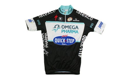 Vintage Fahrrad Trikot Vermarc Omega Pharma Quick Step Renson Latexco