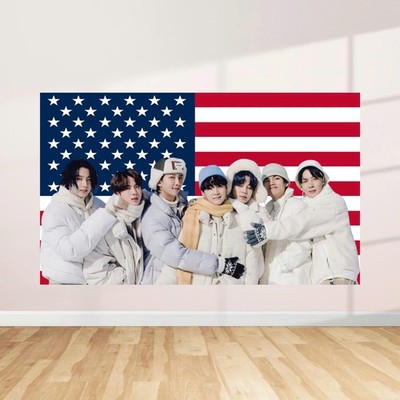 BTS Debut American Flag Arirang Concert World Tour Kpop Concert