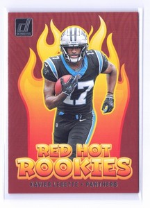 2024 Donruss Xavier Legette Red Hot Rookie Card (RC) Panthers
