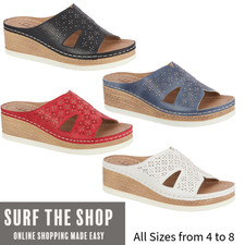 Ladies New Wedges with Rhinestone Embellishments Espadrille Sandals by Emma