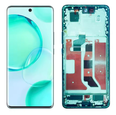 For Honor 50 OLED LCD Display Touch Screen Digitizer Assembly With Frame Green
