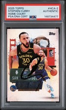 2025 Topps NBA #HCA-2 Stephen Curry Signed Home Court Advantage SSP PSA/DNA AUTO