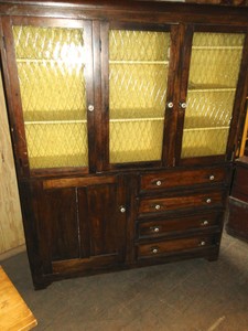 pine kitchen cupboard with