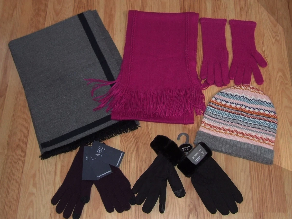marks and spencer scarf and gloves