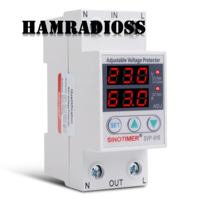 SVP-916 63A Over Voltage Protection Limit Current Dual Display Adjustable Volt