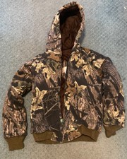 Boys Mossy Oak Camouflage Coat Size Large Used