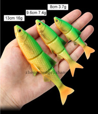 2/4Pcs Multi Jointed Design Soft Fishing Lure Swimbait Bass Tackle 8cm-13cm