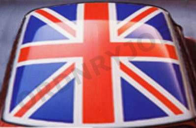 Classic Mini Union Jack Roof Decal Rover Mini Ebay
