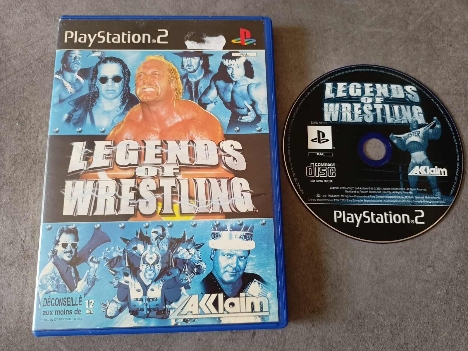 (PS2-01) PS2 Legends of Wrestling  PAL FR