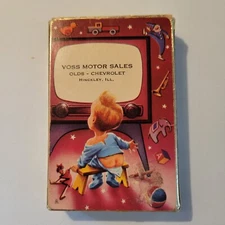 Vintage Remembrance Playing Cards w/ Redi-Slip, Voss Motor Sales, Hinckley Il