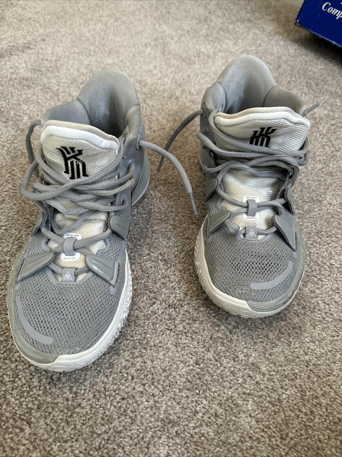 🔥NIKE Men's KYRIE 7 TB Wolf Grey DA7767006 Basketball Sneakers Size 7