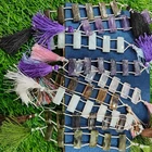 Natural Multi stone Baguette Shape Briolette Faceted 10X22mm Double Drilled Bead