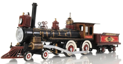 #ad Union Pacific Railroad No. 119 Steam Locomotive Model 21quot; Golden Spike Train New $155.30