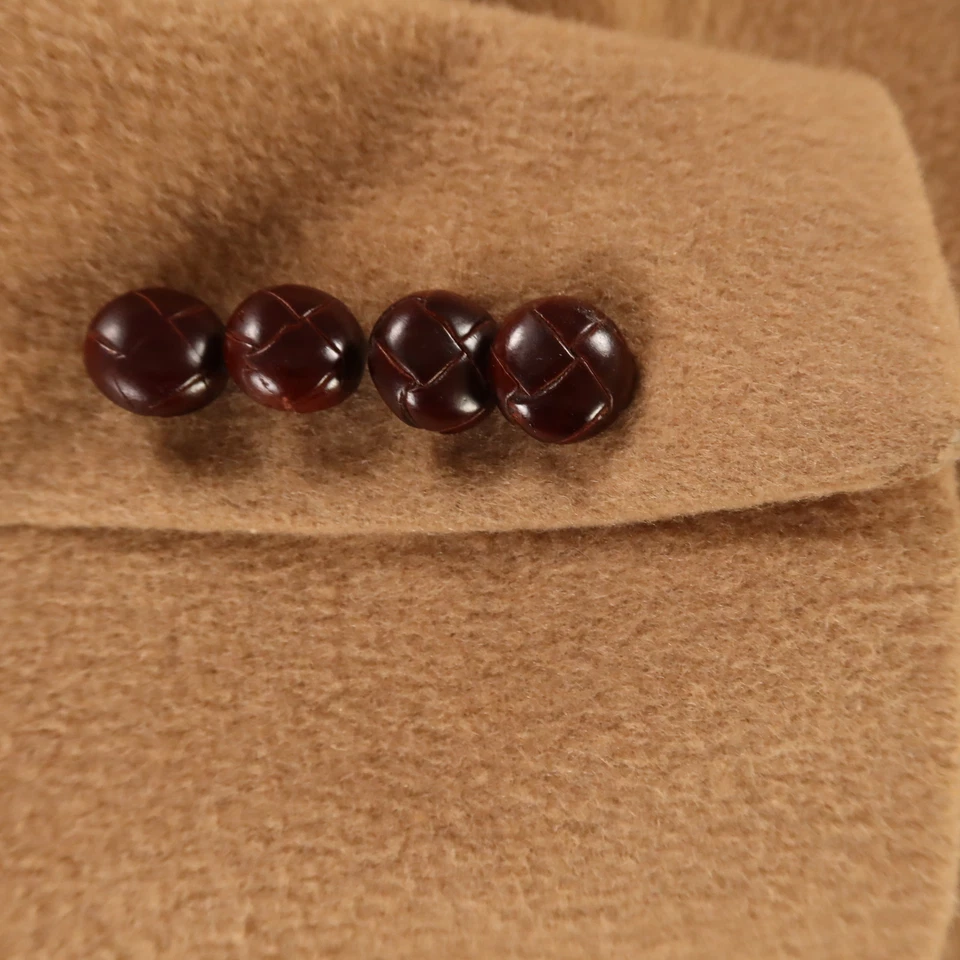 Savile Row Jacket L Beige Camel Wool Brushed Flannel Blazer Sport Coat Warm 44L - Image 4 of 4