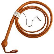 Indiana Jones Style 12-plait DELUXE BULLWHIP Leather by Magnoli Clothiers