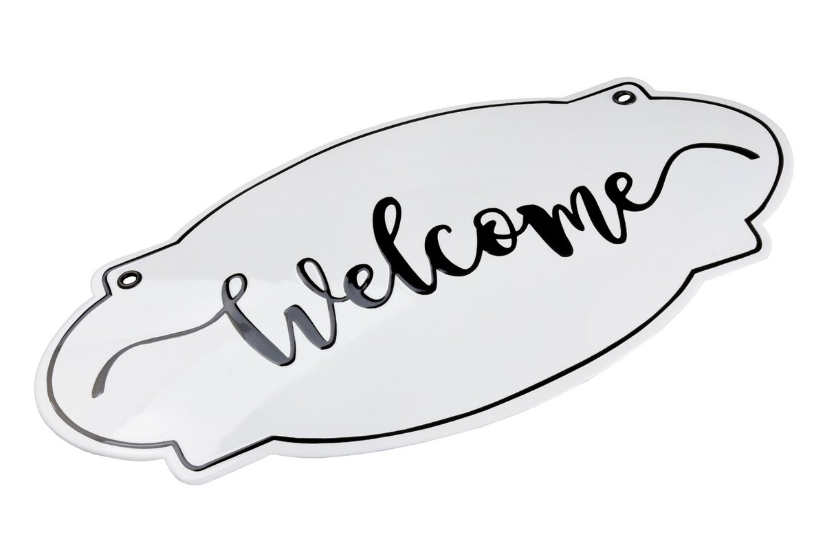 NEME入り WELCOME PLATE WELCOME plaque 15x30 cm | Enamel Door sign | house plate | eBay